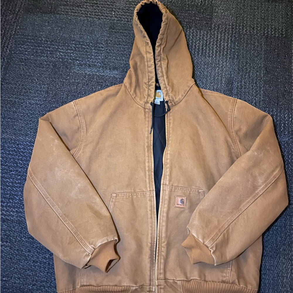 Carhartt coat with hood